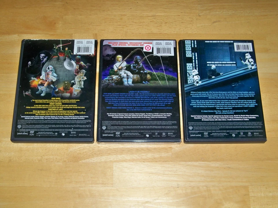 ROBOT CHICKEN -- STAR WARS  Episodes 1 2 3 -- DVDs - Image 3 of 3
