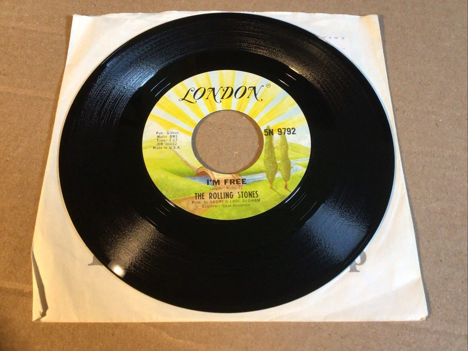 The Rolling Stones 3 Vinyl Lot, Satisfaction, Get Off My Cloud, Honky Tonk Women - Image 3 of 4