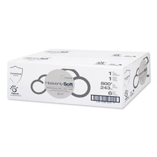 Papernet 410102 7.8" x 800 ft 1-Ply Hardwound Roll Towel - White (6/CT) New