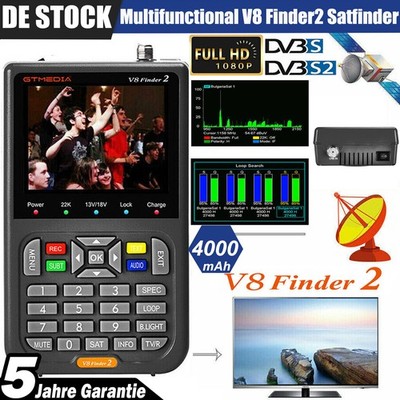 Digital HD DVB-S/S2/S2X Sat Finder 3,5'' LCD Display Megasat Satfinder mit Akku