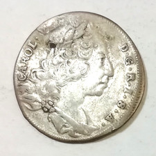 Billon Coin Electorate of Bavaria, 6 Kreuzer, Emperor Charles VII, 1744!!!!!!!