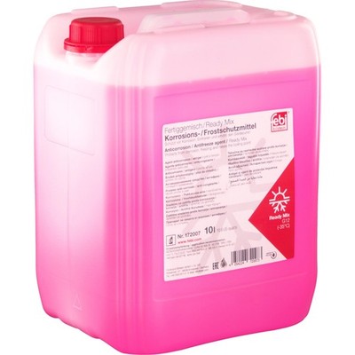 10L FEBI 172007 Kühlmittel G12 Rot, (-35°C Fertiggemisch) für VW T3 SEAT OPEL