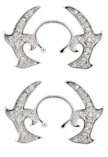 Nipple Rings Non Pierce Pair Tribal Clip On