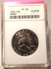 1960 50c Franklin Half-Dollar Proof PF 65 ANACS # 543732