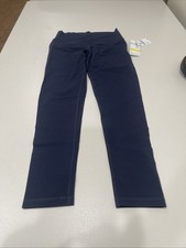 Zella Studio Luxe High Waist 7/8 Leggings Navy Sapphire S