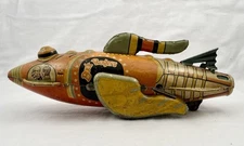 Antique Louis MARX & Co. BUCK ROGERS Rocket Police Patrol Wind-Up Toy WORKS!