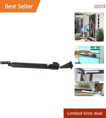 Door Closer Metal Bronze Standard-Duty Hold Open Smooth Closing for Storm Doors