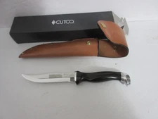 CUTCO 1769 HUNTING KNIFE with Leather Sheath  - New in Box - Double D Edge