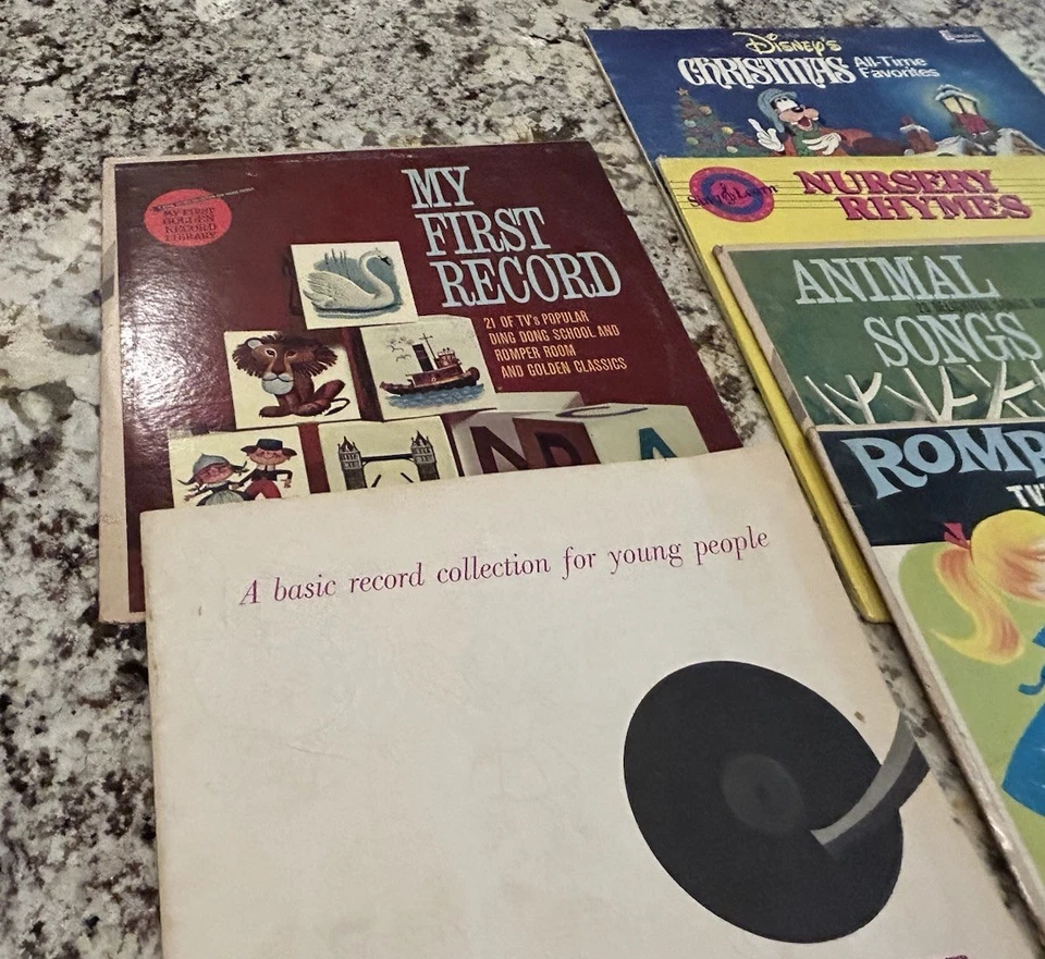VTG 6 Children's Sing Along LPs "My First Golden Record Library"+(1)Disney 60's - Image 3 of 4