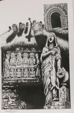 DOUG SIROIS original published art, BANSHEE'S CRY splash page 9, 12" x 18", 2011