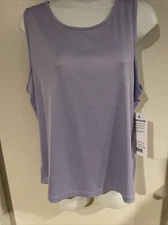 Layer 8 Trailway rib tank lilac Sea (purple)size extra large new with tags