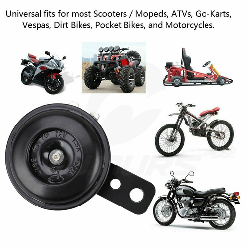 HORN 12V Waterproof Loud 105dB Universal Motorcycle Car UTV ATV Boat Auto Bike - Foto 8 di 12