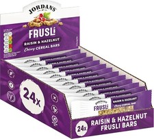 Jordans Frusli Raisin and Hazelnut Cereal Bars  |Vegetarian | 24x30g bb 11/6/25