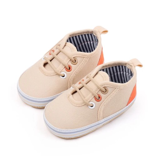 Baby Shoes Canvas Classic Sneakers Boys Girls Infant Soft Sole Anti-slip 0-18M - Picture 10 of 23