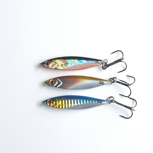 MACKEREL/ Pike fishing lures SPINNERSx3 (30g each) eBay