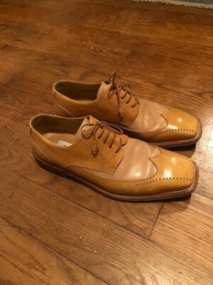 Mezlan Oxford Leather Tan Shoes Mezlan Men main image 4