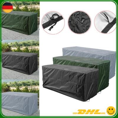 Staubdicht Wasserdicht Gartentruhe Schutzhülle Gartenbox Kissenbox Abdeckung DE