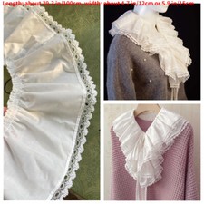 Floreale Pizzo Increspatura Orlo Bordo Tessuto Nastro per Fai Cucito Craft Cuff