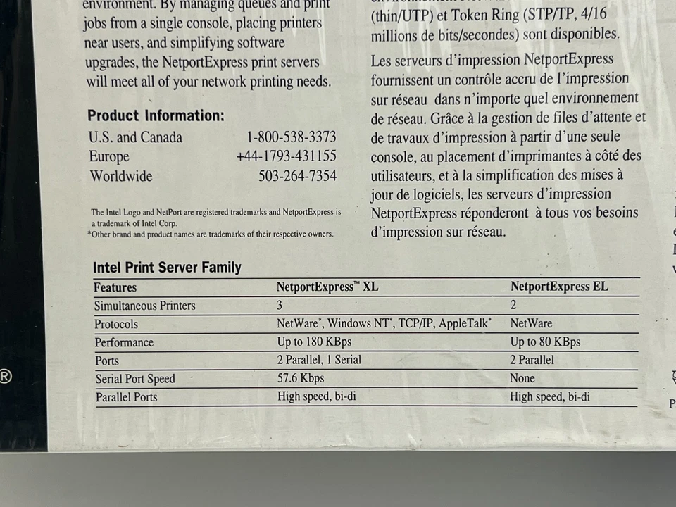 Intel Netport Express EL Print Server PCLA2141 in Original Box - Image 4 of 4