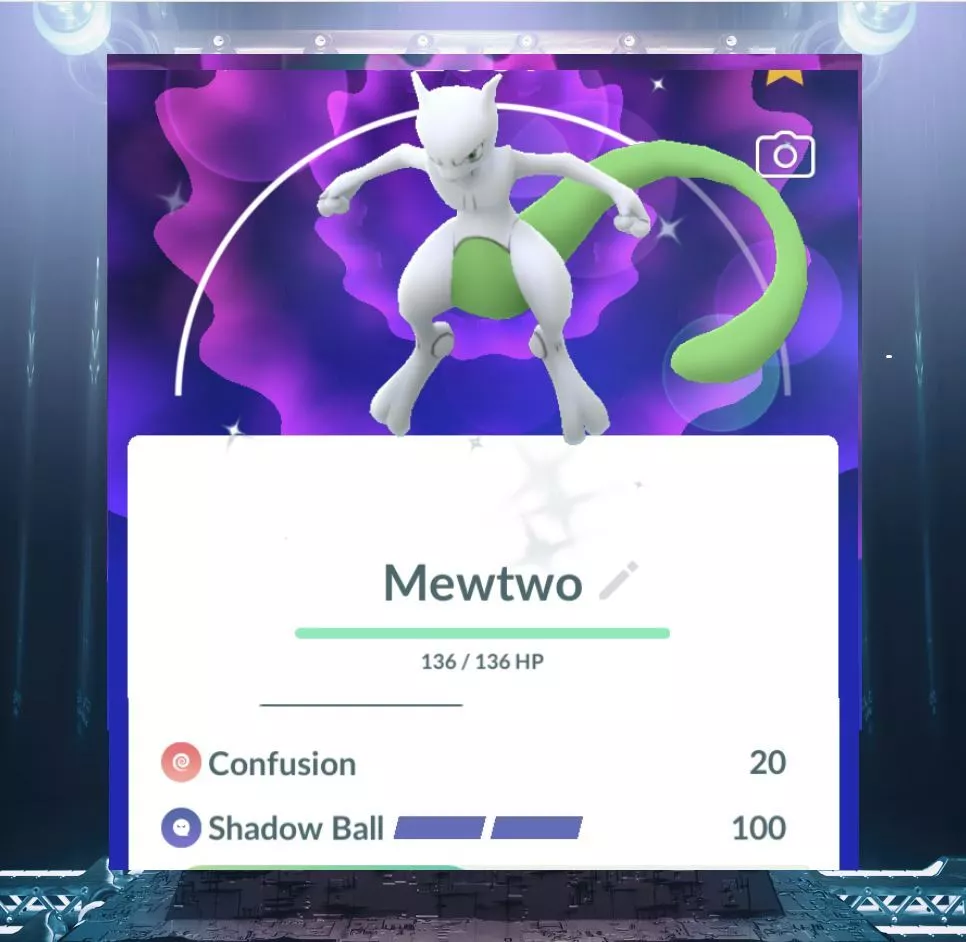 Pokemon Go Shiny Shadow Mewtwo 30 days Friend or registered