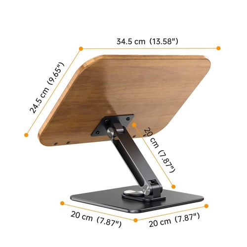 Bookstand for Large Textbooks , Cookbook Holders for Kitchen Counter , Rotatable - Picture 6 of 28