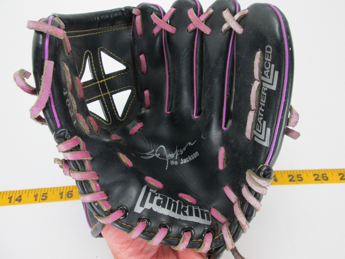 Gant de baseball en cuir noir Franklin Bo Jackson 4621 série signature