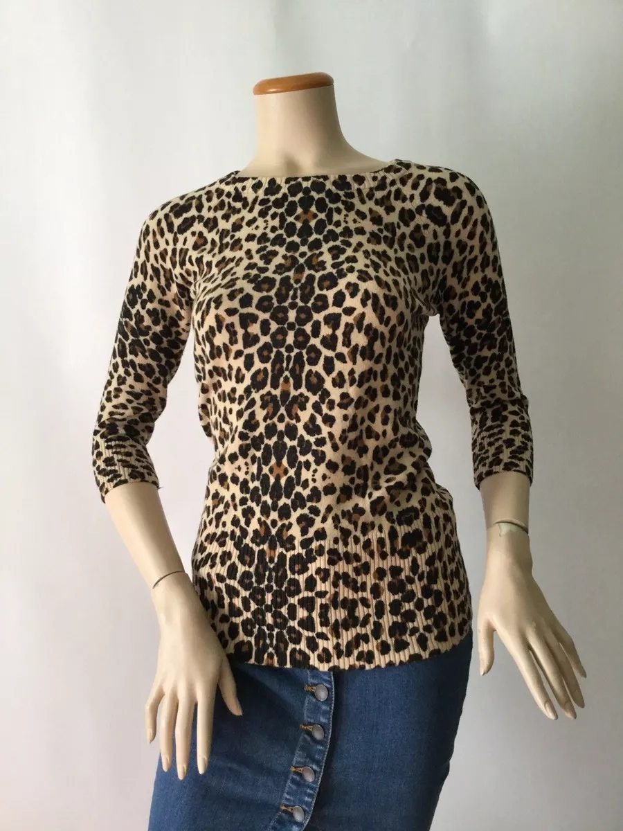 Leopard print sweater forever 21 hot sale