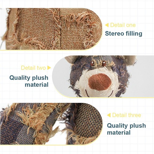 Extreme Bear Dog Toy Indestructible Robust Companion Chewers Chew Toys Training - Picture 6 of 18