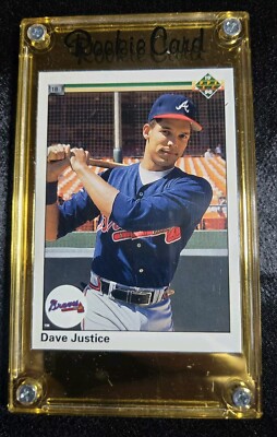 MINT+! 1990 UPPER DECK NO. 711 DAVE JUSTICE ROOKIE ATLANTA BRAVES