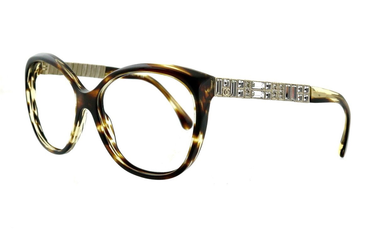 New CHANEL CH 5309-B 1498/S5 59mm Brown Bijou Sunglasses