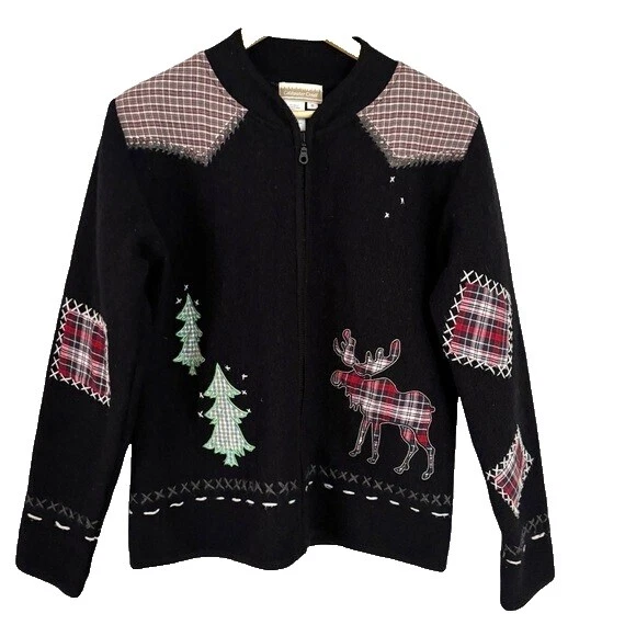 Suéteres Negro Coldwater Creek Navidad para mujeres