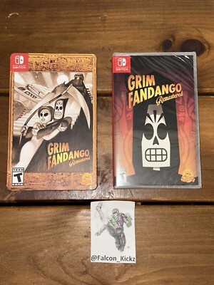 Grim Fandango Remastered - iam8bit Ed. - Nintendo Switch -w/Slipcover New/Sealed