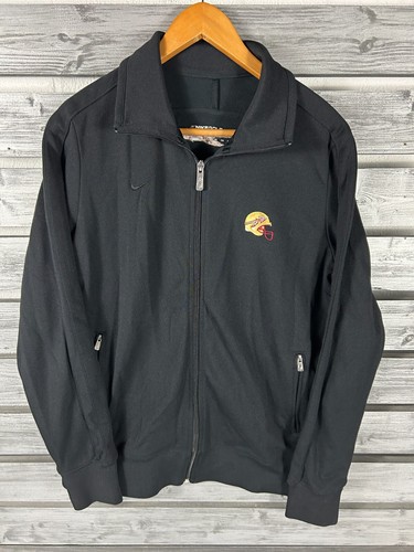 Vtg Nike Golf Florida State Seminoles Black Zip Up Track Jacket Sweatshirt Men M