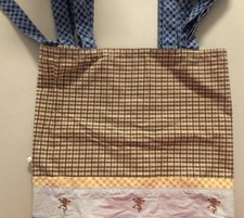 Cocalo Monkey Brown Blue Tab Window Valance 52"x12" Banana Business VGUC