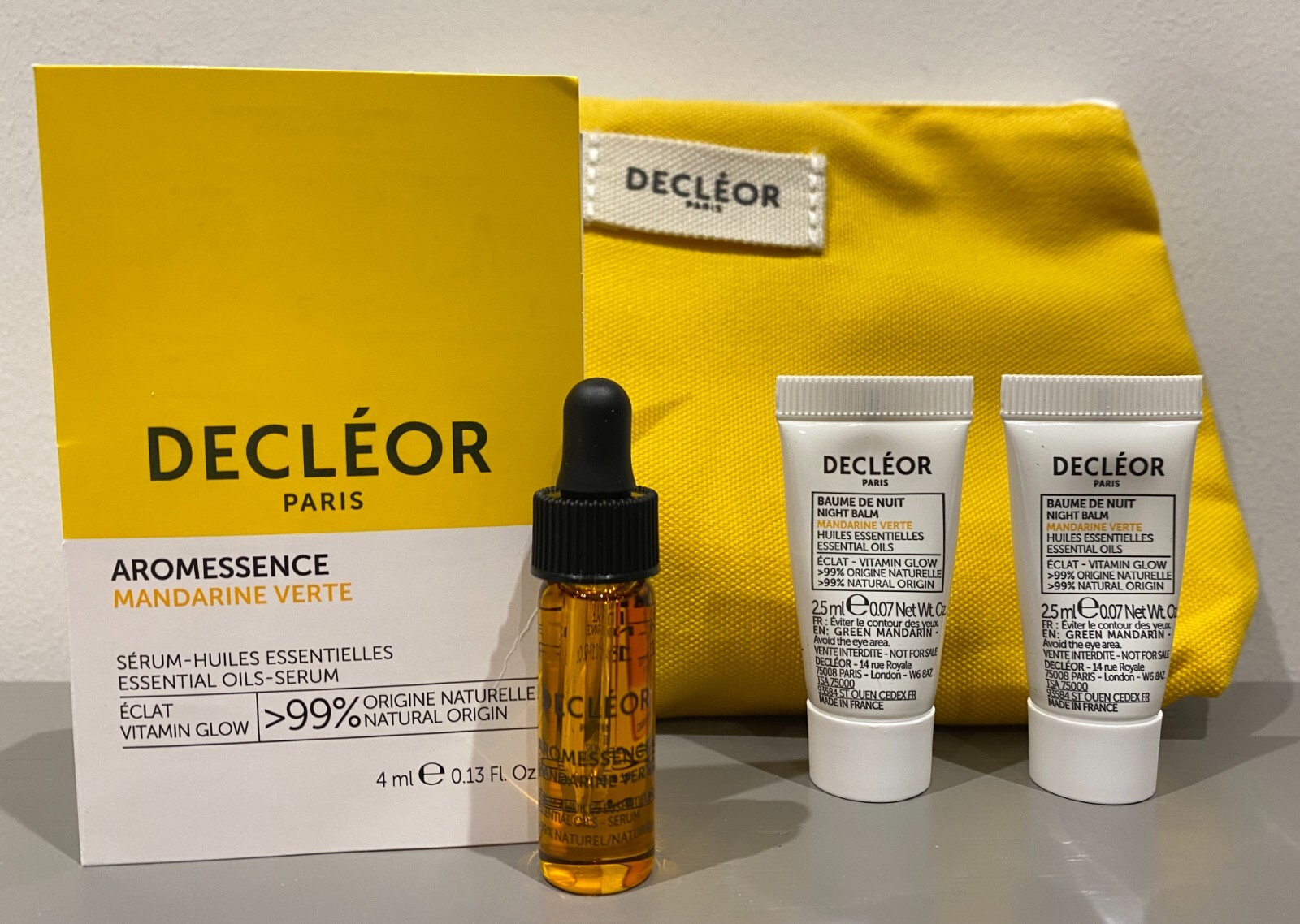 DECLEOR GREEN MANDARIN SUN KISSED CREAM 15ML BNIB x 10 150ML FREE SERUM