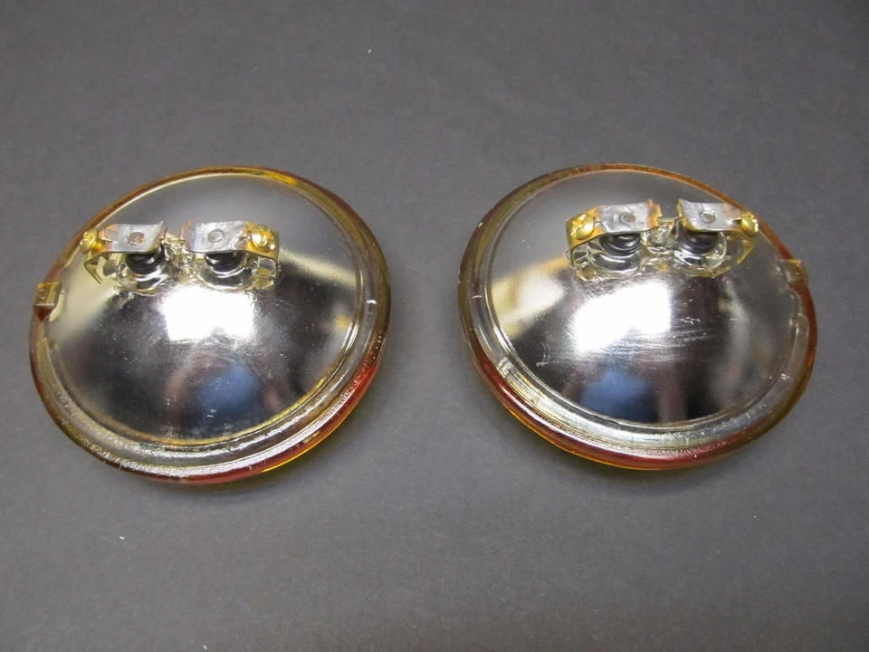 2 NOVAS LUZES DE PASSAGEM ÂMBAR feixe selado 12v para Harley Davidson UM PAR 4 1/2"  - Imagem 2 de 4