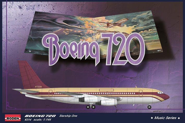 Roden 314 - 1:144 Boeing 720 Starship One 'Music Series' - New