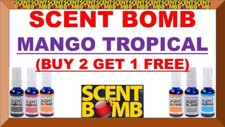BUY 2 GET 1 FREE SCENT BOMB 100 Concentrated CAR Air Freshener MANGO TROPICAL