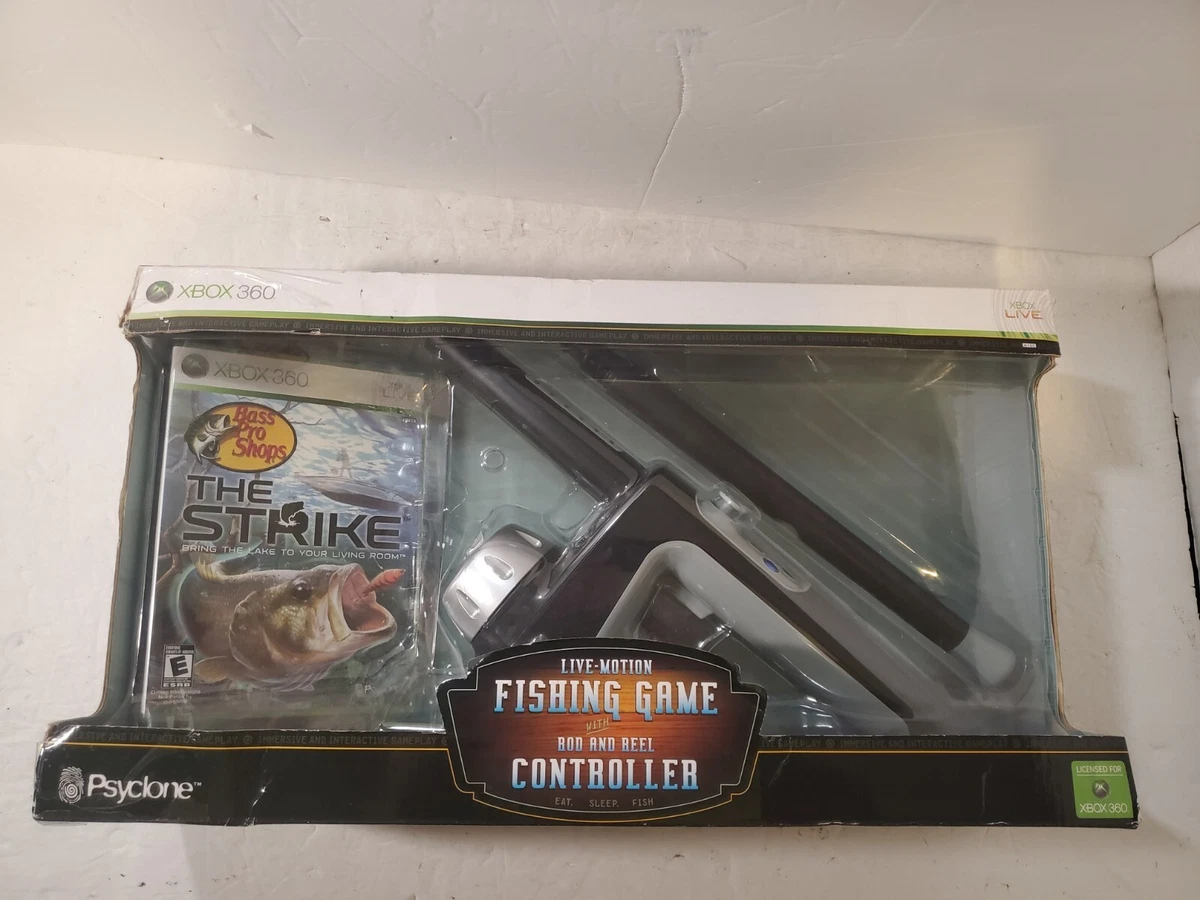 Bass Pro Shops XBOX 360 Fishing Rod And Reel Controller for The Strike  VideoGame