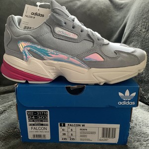 adidas grey falcon trainers