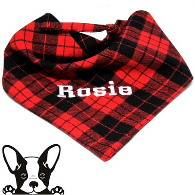 personalised dog scarf