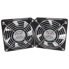 Lot of 2 Suntronix SJ1225HA1 Axial Fan, 110-120VAC 0.18A, 76cfm, 2700rpm, 14/16W
