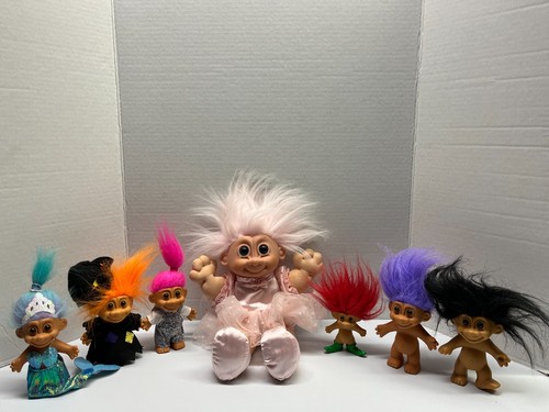 Vintage Russ Troll Dolls Lot of Seven Different Dolls - 2