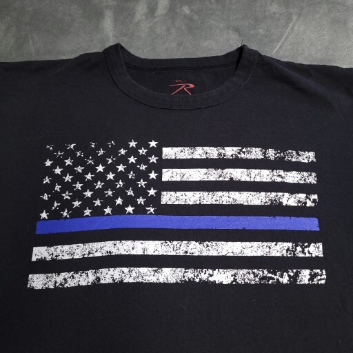 Alpha Omega Firearms Blue Line USA American Tactical Flag Large
