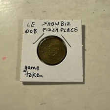SHOWBIZ PIZZA PLACE Game Token Original Vintage Pizza Restaurant Arcade Coin