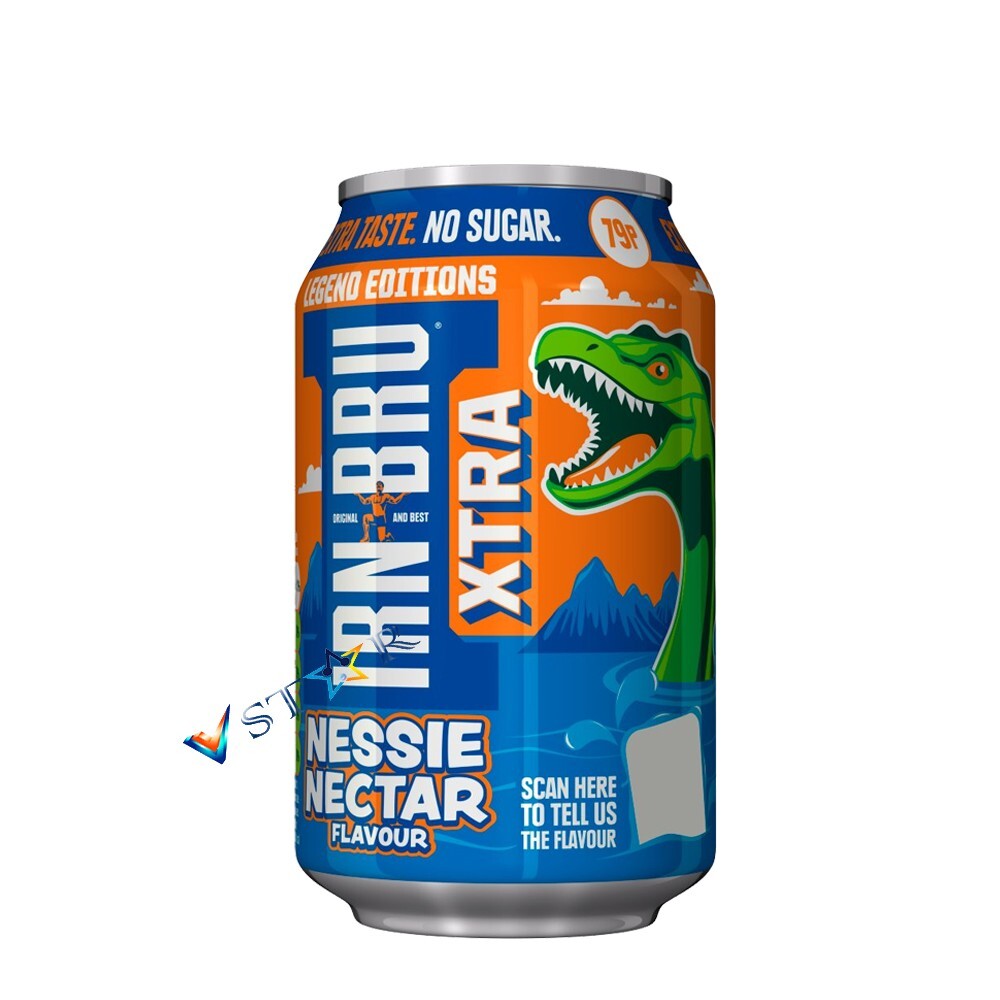 Irn Bru Xtra Nessie Nectar, Unicorn Tears Flavour Sugar Free Soft