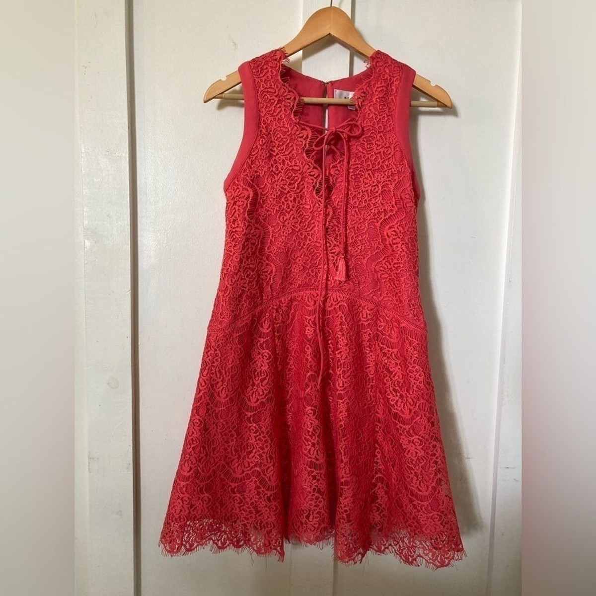 adelyn rae pink lace dress Harper Cut-Out Tiered Mini Dress | Adelyn Rae