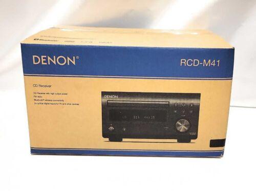 Denon RCD-M41 AM/FM Radio Tuner CD Receiver Power Amplifier Silver AC 100V New - Picture 1 of 2