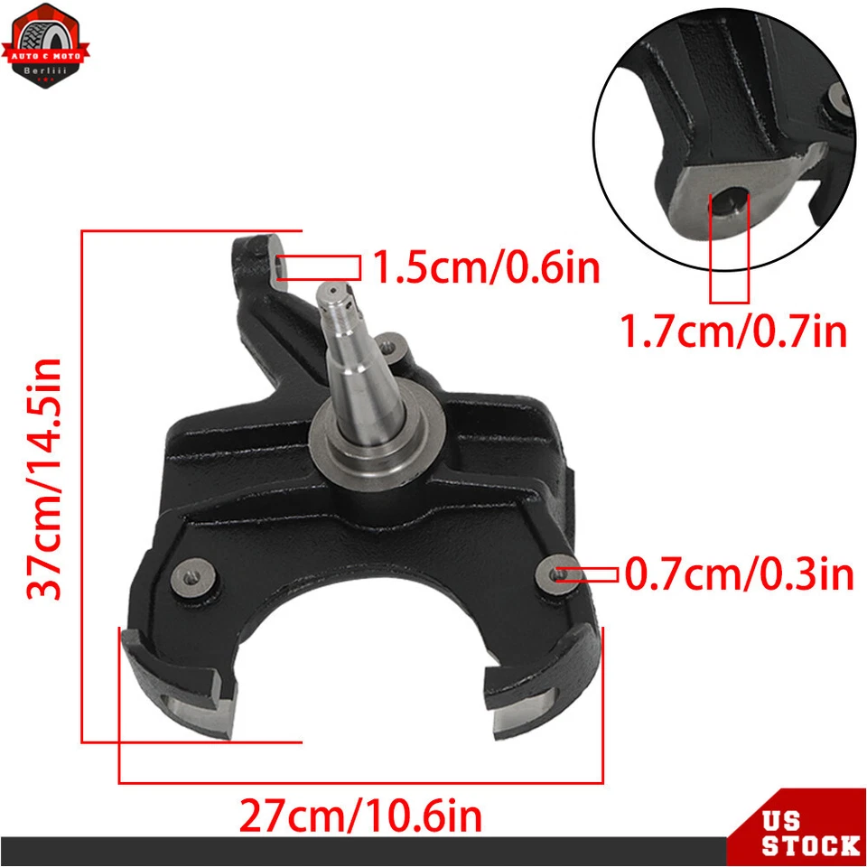 2.5" Drop Spindles Suspension 2WD For 1963-1970 Chevrolet C10 Pickup Suburban - Image 3 of 4