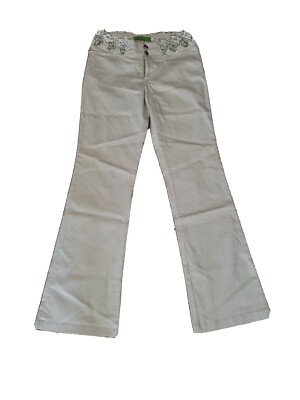 Farfalla Rosso Paris Beige Cotton Blend Women  Pants Sz  S Hong Kong 